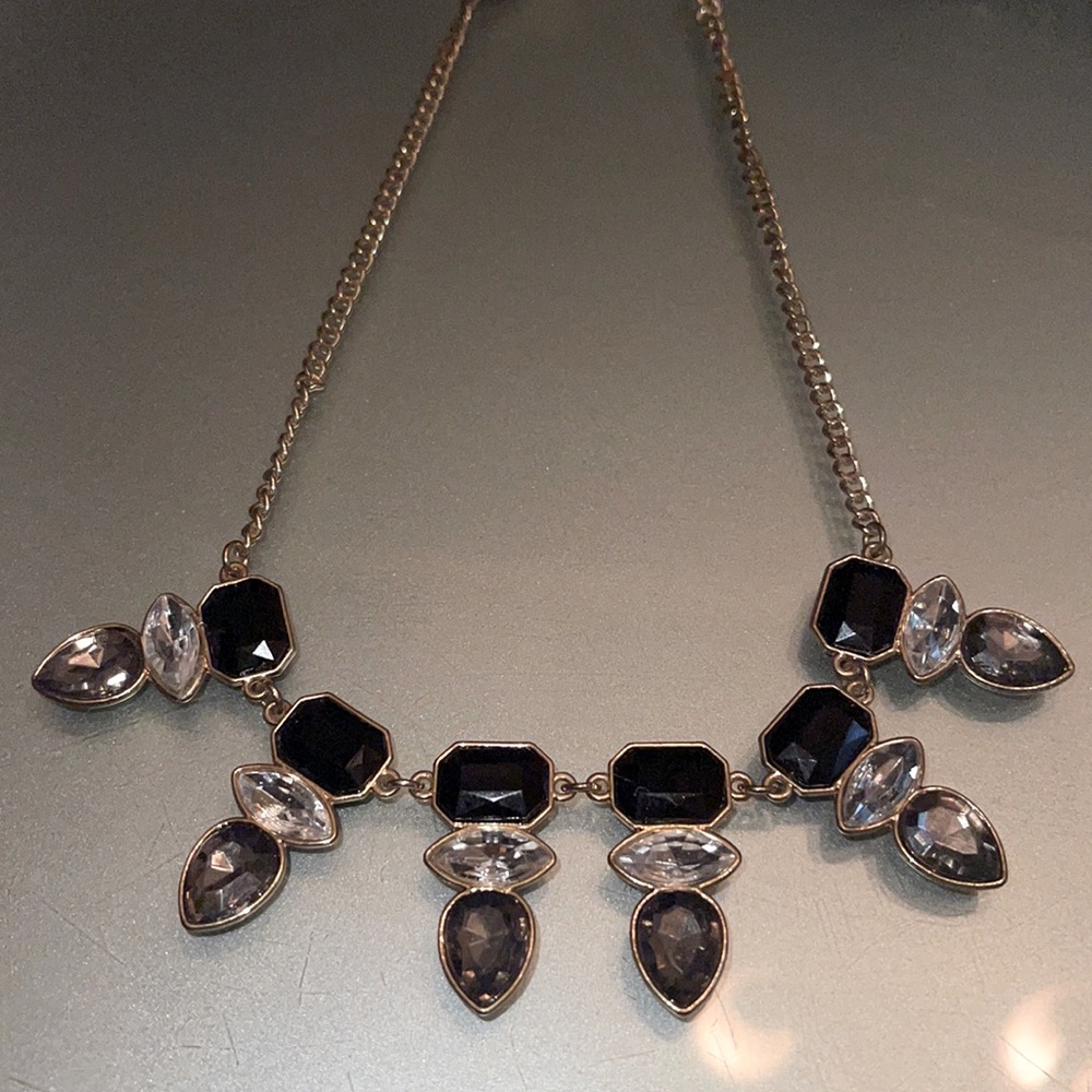 Gold and Black Necklace